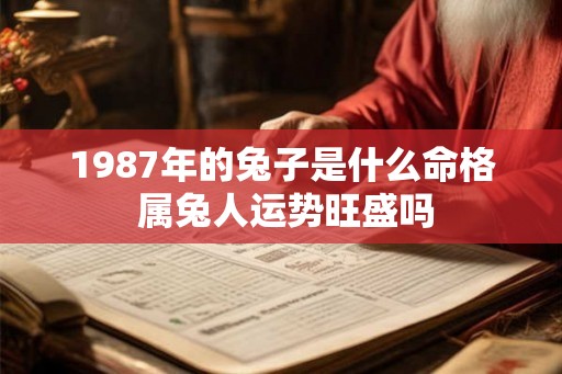 1987年的兔子是什么命格 属兔人运势旺盛吗 1987年的兔子是什么命格 属兔人运势旺盛吗
