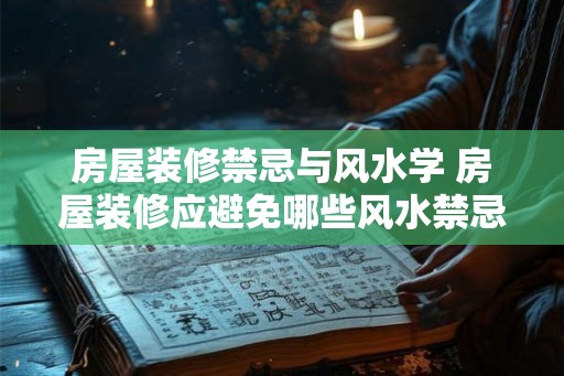 房屋装修禁忌与风水学 房屋装修应避免哪些风水禁忌