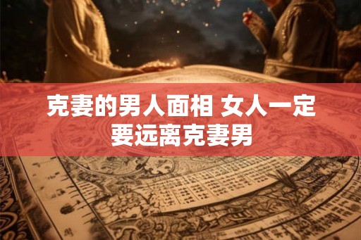 克妻的男人面相 女人一定要远离克妻男