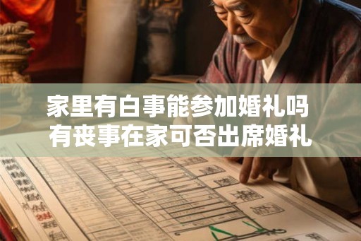 家里有白事能参加婚礼吗 有丧事在家可否出席婚礼