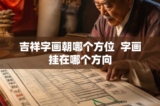 吉祥字画朝哪个方位  字画挂在哪个方向