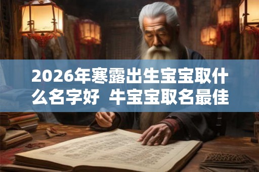 2026年寒露出生宝宝取什么名字好 牛宝宝取名最佳字 2026年寒露出生宝宝取什么名字好 牛宝宝取名最佳字
