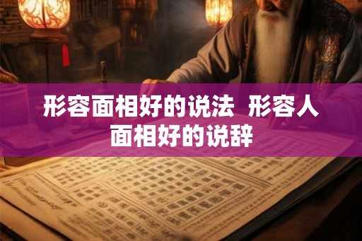 形容面相好的说法  形容人面相好的说辞