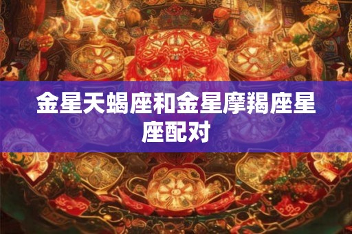 金星天蝎座和金星摩羯座星座配对