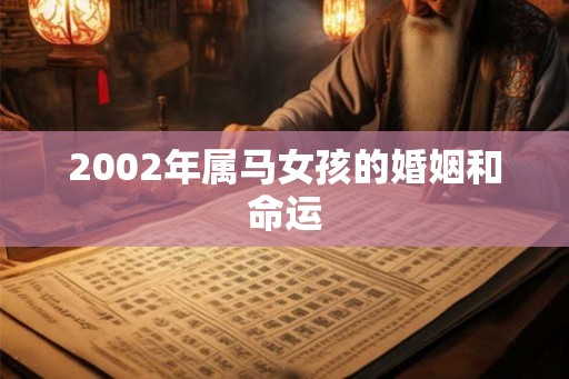 2002年属马女孩的婚姻和命运