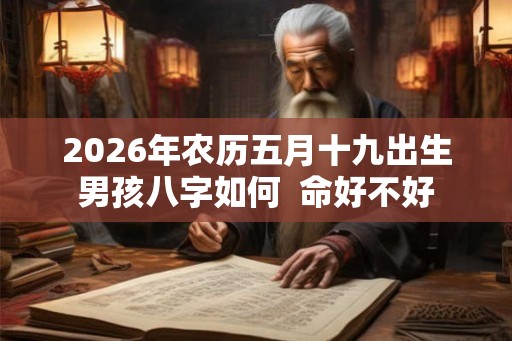 2026年农历五月十九出生男孩八字如何  命好不好
