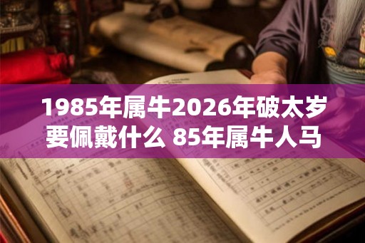 1985年属牛2026年破太岁要佩戴什么 85年属牛人马年犯太岁怎么化解 1985年属牛2026年破太岁要佩戴什么 85年属牛人马年犯太岁怎么化解