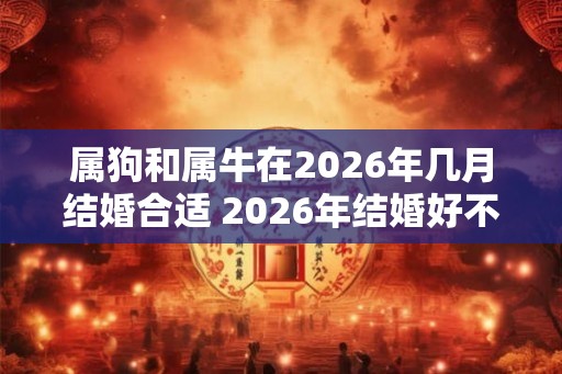 属狗和属牛在2026年几月结婚合适 2026年结婚好不好