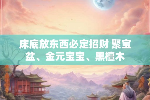 床底放东西必定招财 聚宝盆、金元宝宝、黑檀木 床底放东西必定招财 聚宝盆、金元宝宝、黑檀木