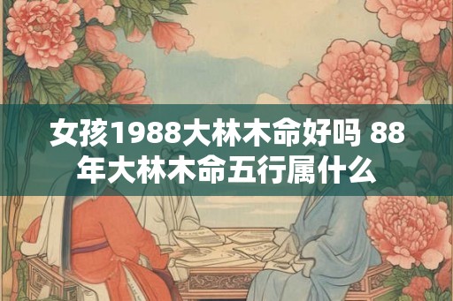 女孩1988大林木命好吗 88年大林木命五行属什么