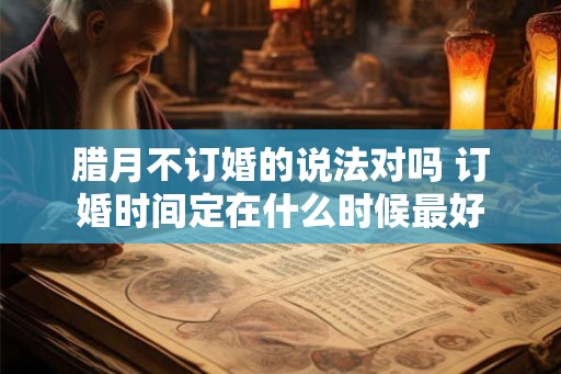 腊月不订婚的说法对吗 订婚时间定在什么时候最好 腊月不订婚的说法对吗 订婚时间定在什么时候最好