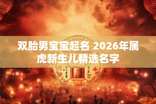双胎男宝宝起名 2026年属虎新生儿精选名字