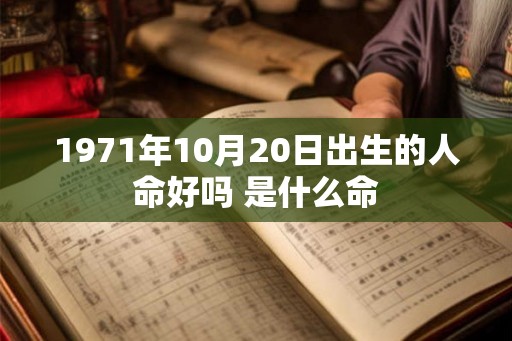 1971年10月20日出生的人命好吗 是什么命