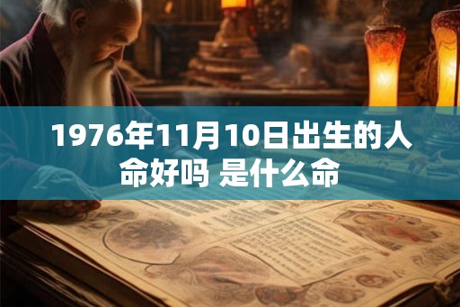 1976年11月10日出生的人命好吗 是什么命
