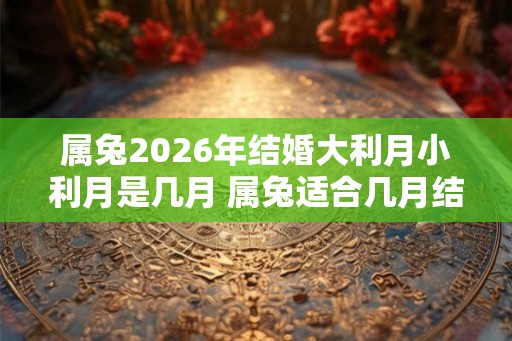 属兔2026年结婚大利月小利月是几月 属兔适合几月结婚