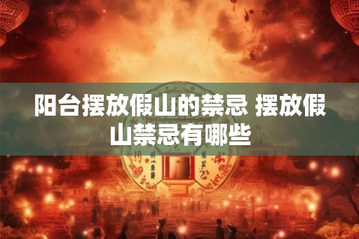 阳台摆放假山的禁忌 摆放假山禁忌有哪些