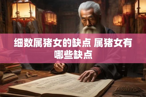 细数属猪女的缺点 属猪女有哪些缺点