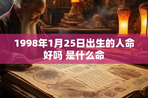 1998年1月25日出生的人命好吗 是什么命