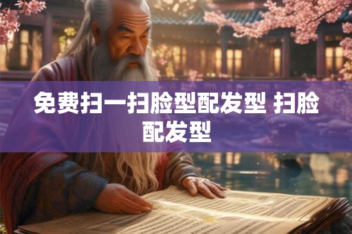 免费扫一扫脸型配发型 扫脸配发型