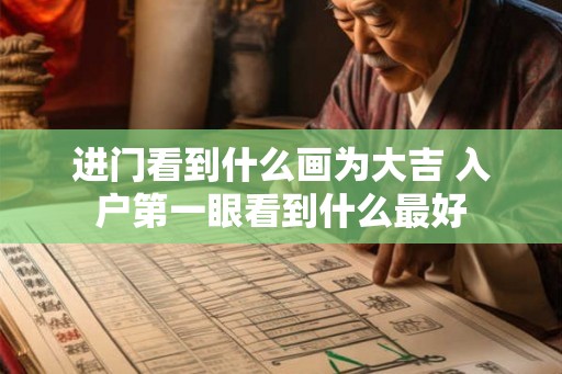进门看到什么画为大吉 入户第一眼看到什么最好
