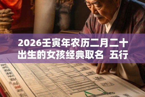 2026壬寅年农历二月二十出生的女孩经典取名  五行属什么