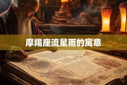 摩羯座流星雨的寓意
