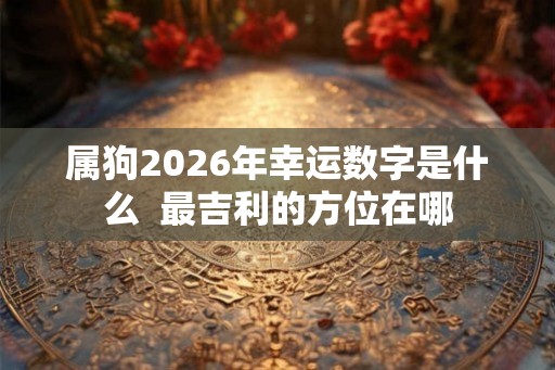 属狗2026年幸运数字是什么  最吉利的方位在哪
