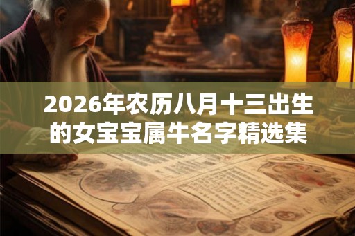 2026年农历八月十三出生的女宝宝属牛名字精选集