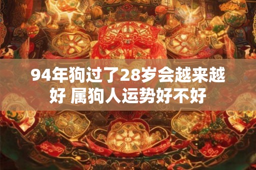 94年狗过了28岁会越来越好 属狗人运势好不好