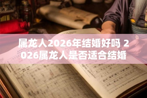 属龙人2026年结婚好吗 2026属龙人是否适合结婚