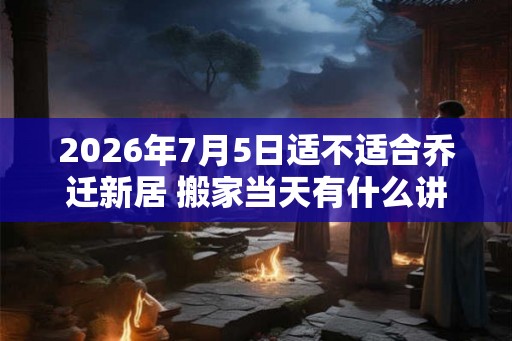 2026年7月5日适不适合乔迁新居 搬家当天有什么讲究 2026年7月5日适不适合乔迁新居 搬家当天有什么讲究