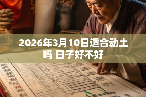 2026年3月10日适合动土吗 日子好不好