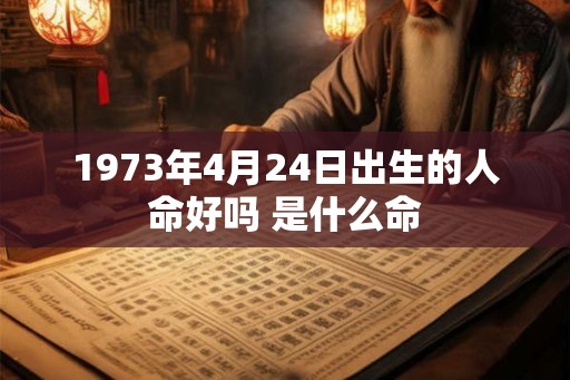 1973年4月24日出生的人命好吗 是什么命