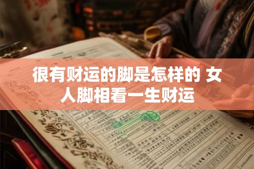 很有财运的脚是怎样的 女人脚相看一生财运