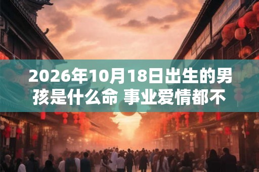 2026年10月18日出生的男孩是什么命 事业爱情都不错 2026年10月18日出生的男孩是什么命 事业爱情都不错