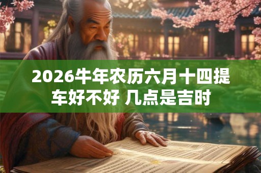 2026牛年农历六月十四提车好不好 几点是吉时