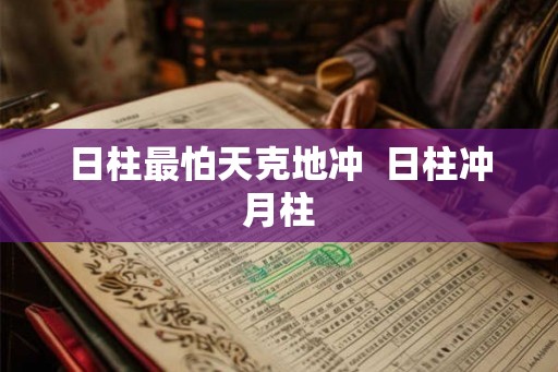 日柱最怕天克地冲  日柱冲月柱