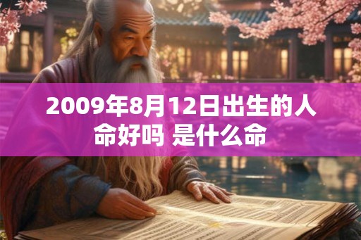 2009年8月12日出生的人命好吗 是什么命