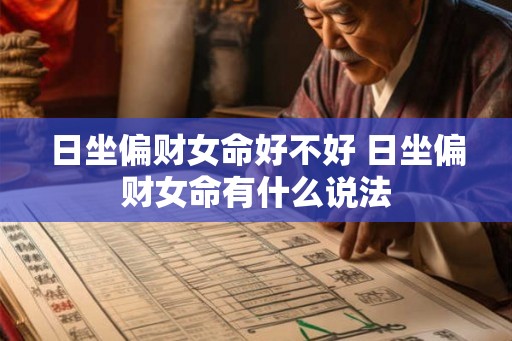 日坐偏财女命好不好 日坐偏财女命有什么说法
