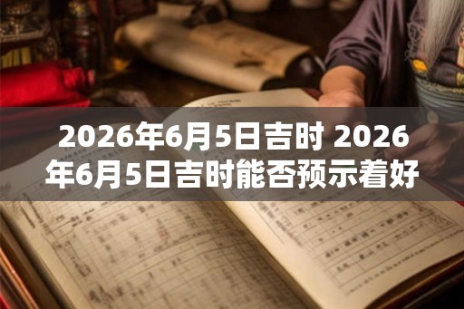 2026年6月5日吉时 2026年6月5日吉时能否预示着好运 2026年6月5日吉时 2026年6月5日吉时能否预示着好运