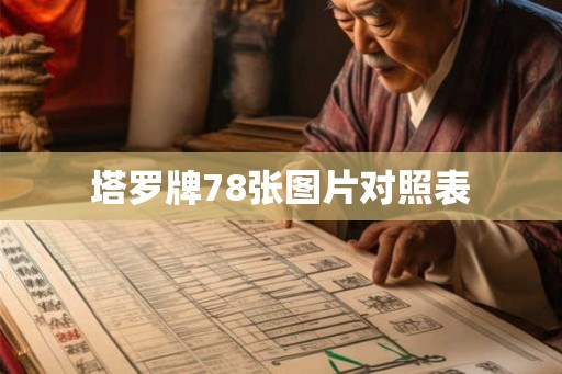 塔罗牌78张图片对照表