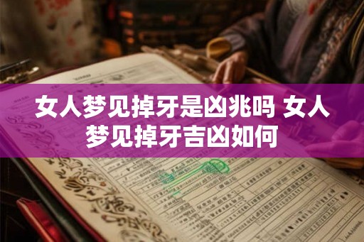女人梦见掉牙是凶兆吗 女人梦见掉牙吉凶如何