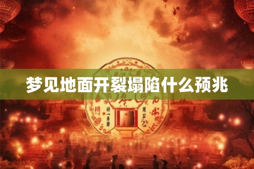 梦见地面开裂塌陷什么预兆 梦见地面开裂塌陷什么预兆