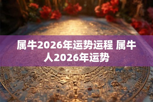 属牛2026年运势运程 属牛人2026年运势 属牛2026年运势运程 属牛人2026年运势