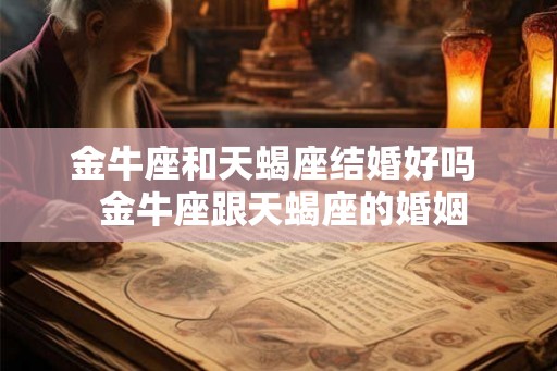 金牛座和天蝎座结婚好吗  金牛座跟天蝎座的婚姻