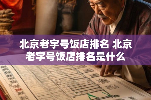 北京老字号饭店排名 北京老字号饭店排名是什么