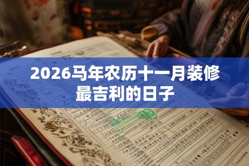 2026马年农历十一月装修最吉利的日子