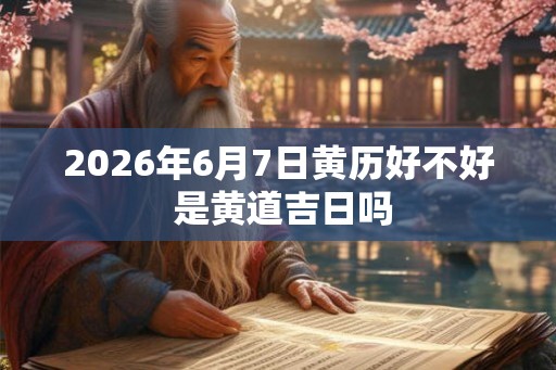 2026年6月7日黄历好不好 是黄道吉日吗