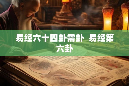 易经六十四卦需卦 易经第六卦 易经六十四卦需卦 易经第六卦