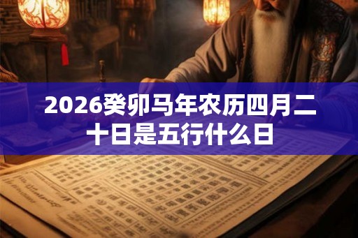 2026癸卯马年农历四月二十日是五行什么日